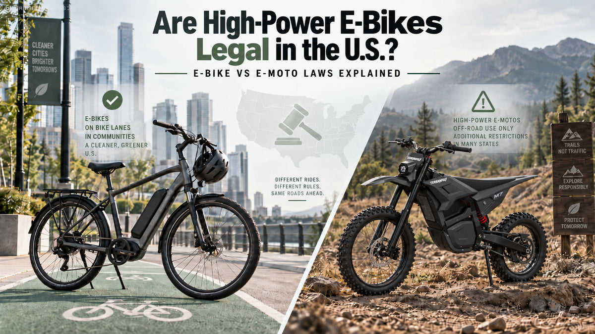 Are High-Power E-Bikes Legal in the U.S.? E-Bike vs E-Moto Laws Explained