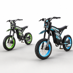 Buzymoto DAT70 Blue & Green Electric Bike Combo | DBM DirtBikeMall
