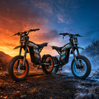 Buzymoto DAT70 Blue & Orange Electric Bike Combo | DBM DirtBikeMall